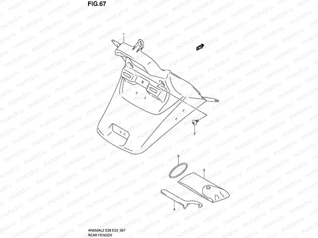 67 - REAR FENDER