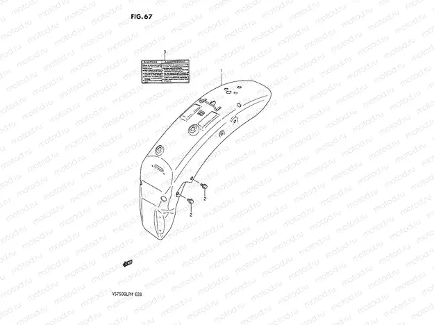 67 - REAR FENDER