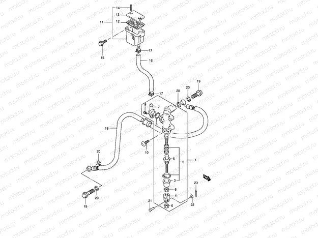 67 - REAR MASTER CYLINDER