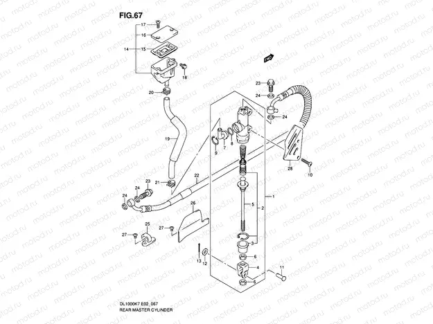 67 - REAR MASTER CYLINDER