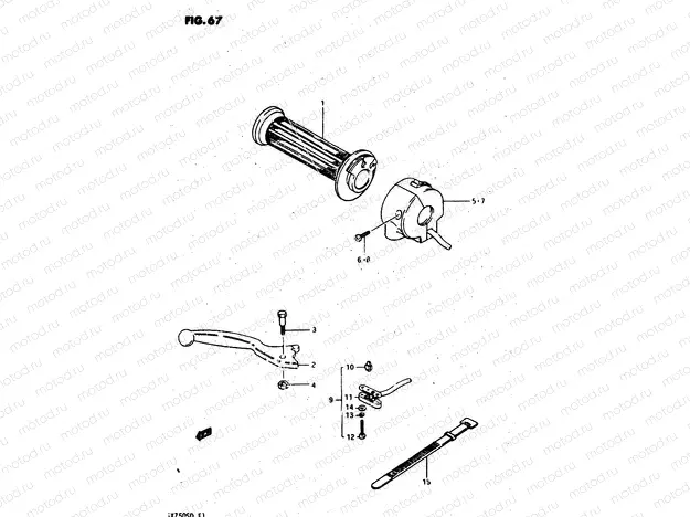 67 - RIGHT HANDLE SWITCH (MODEL D)