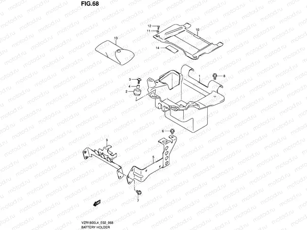 68 - BATTERY HOLDER