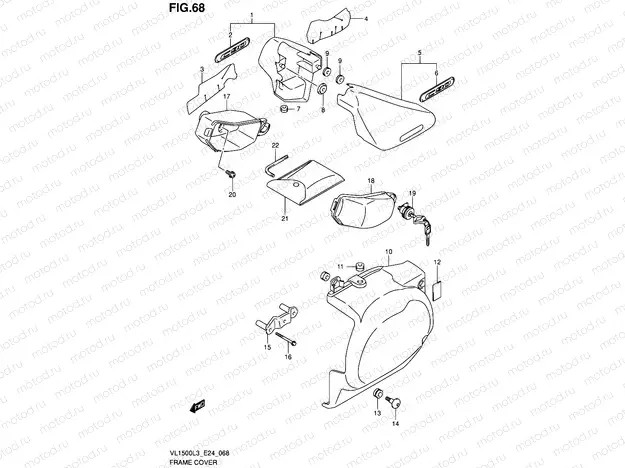 68 - FRAME COVER (VL1500L3 E24)