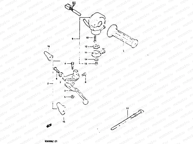 68 - LEFT HANDLE SWITCH (MODEL Z)