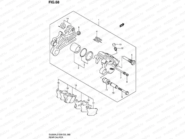 68 - REAR CALIPER