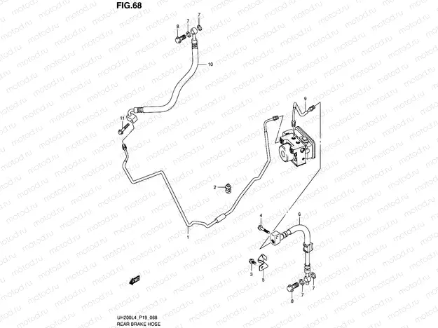 68 - REAR MASTER CYLINDER