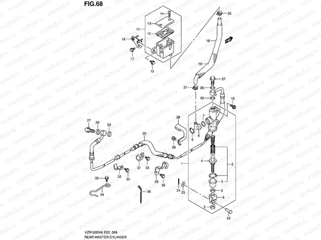 68 - REAR MASTER CYLINDER