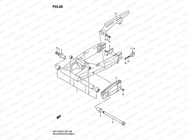 68 - REAR SWINGING ARM