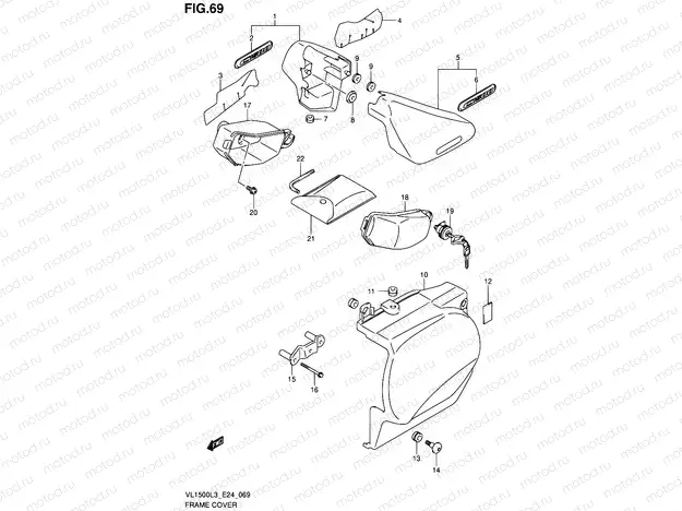69 - FRAME COVER (VL1500BL3 E24)