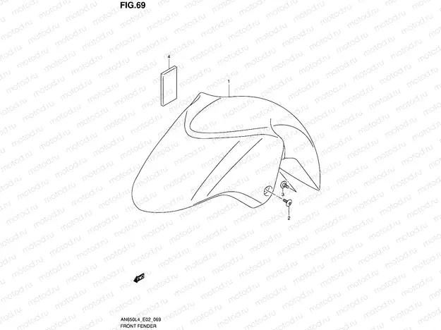 69 - FRONT FENDER