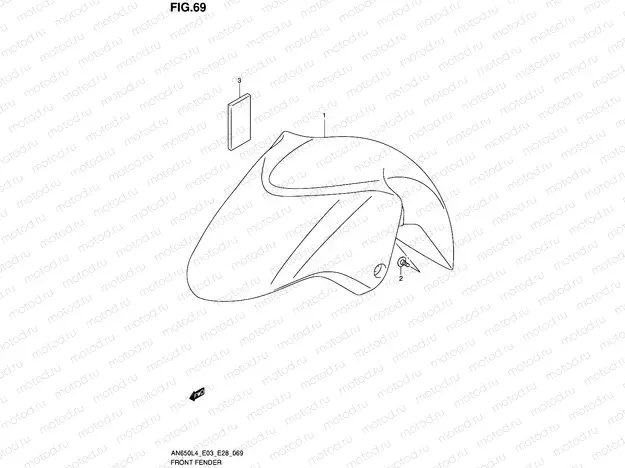 69 - FRONT FENDER