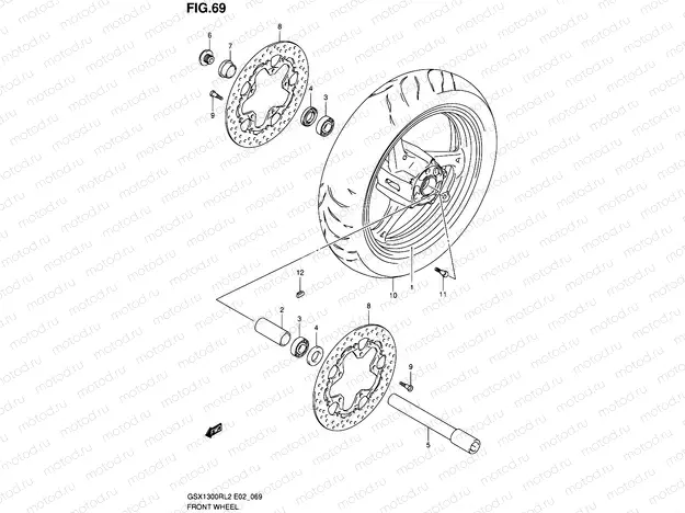 69 - FRONT WHEEL