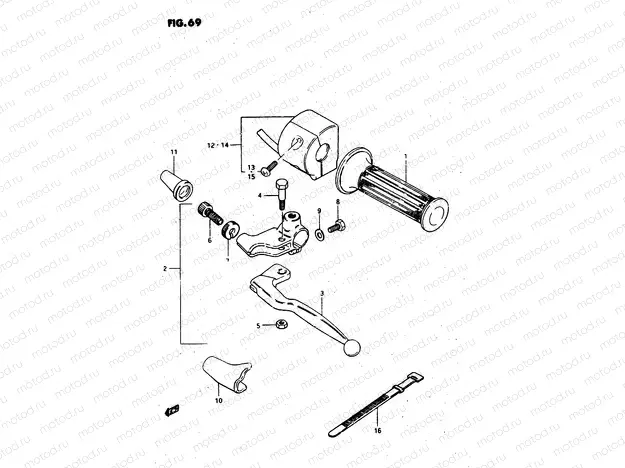 69 - LEFT HANDLE SWITCH (MODEL D)