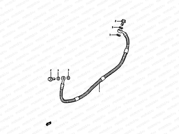 69 - REAR BREAK HOSE