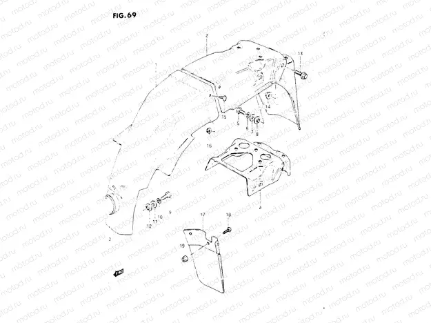 69 - REAR FENDER