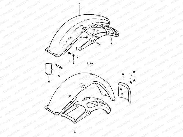 69 - REAR FENDER (DR400SX)