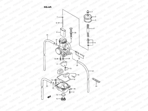6A - CARBURETOR (MODEL P/R/S/T)