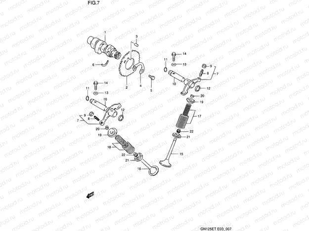 7 - CAM SHAFT - VALVE