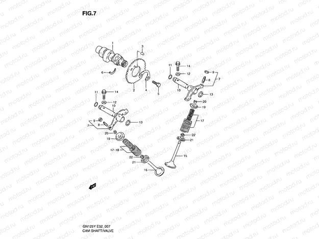 7 - CAM SHAFT - VALVE