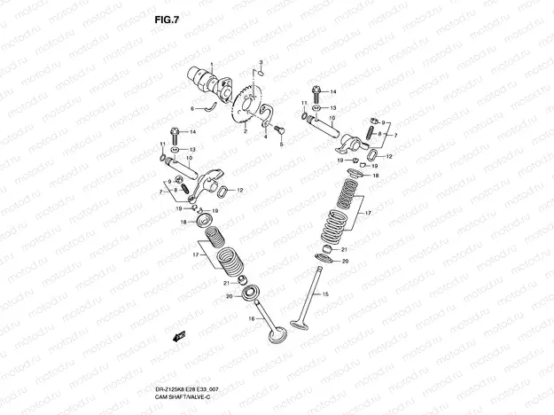 7 - CAM SHAFT - VALVE