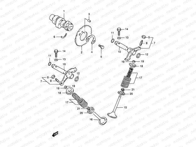 7 - CAM SHAFT - VALVE