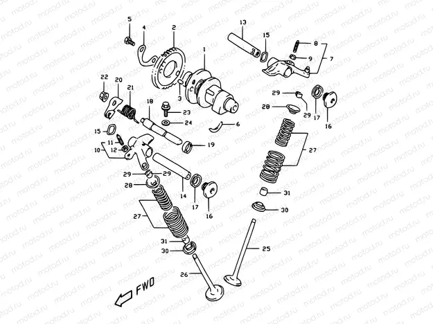 7 - CAM SHAFT - VALVE