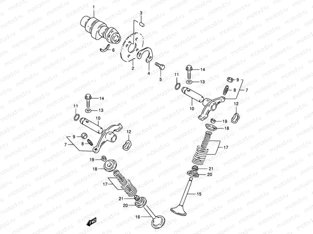 7 - CAM SHAFT/VALVE
