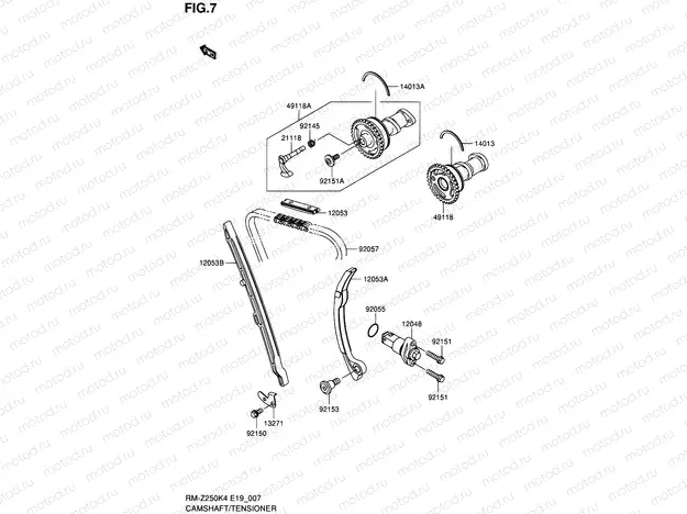 7 - CAMSHAFT/TENSIONER
