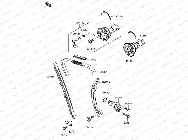 7 - CAMSHAFT/TENSIONER