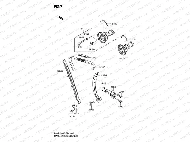 7 - CAMSHAFT/TENSIONER