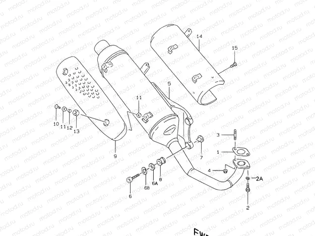 7 - MUFFLER ( MODEL V, MODEL W EXCEPT P04)
