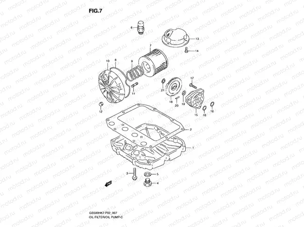 7 - OIL FILTER-OIL PUMP