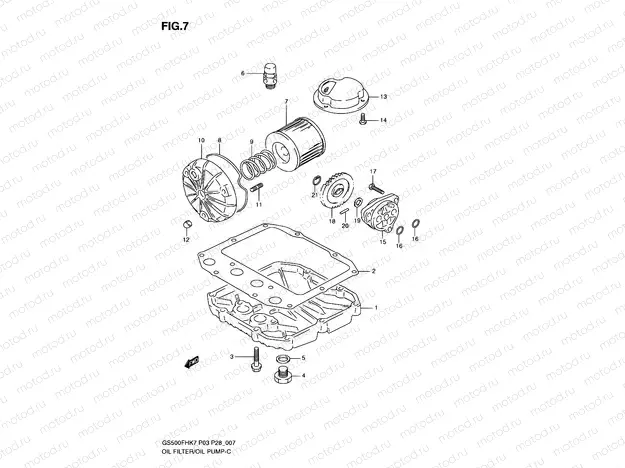 7 - OIL FILTER - OIL PUMP