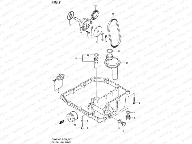 7 - OIL PAN - OIL PUMP