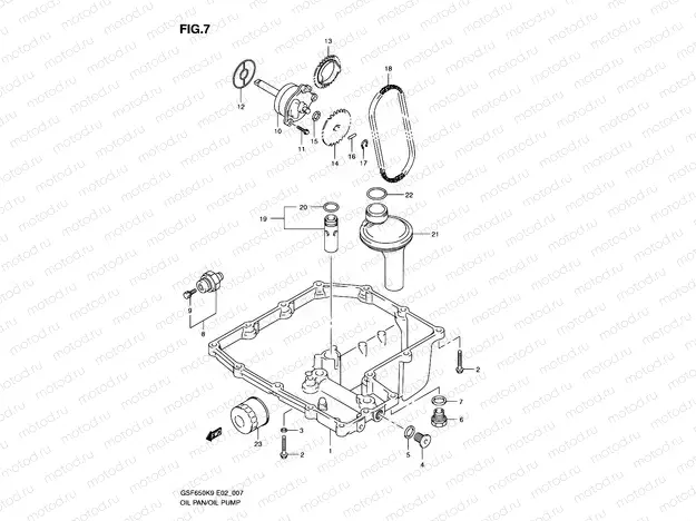 7 - OIL PAN - OIL PUMP