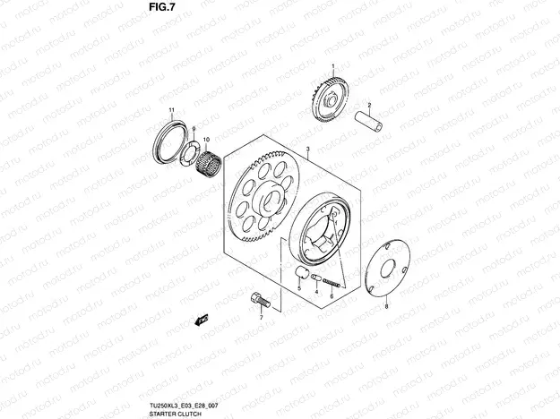 7 - STARTER CLUTCH