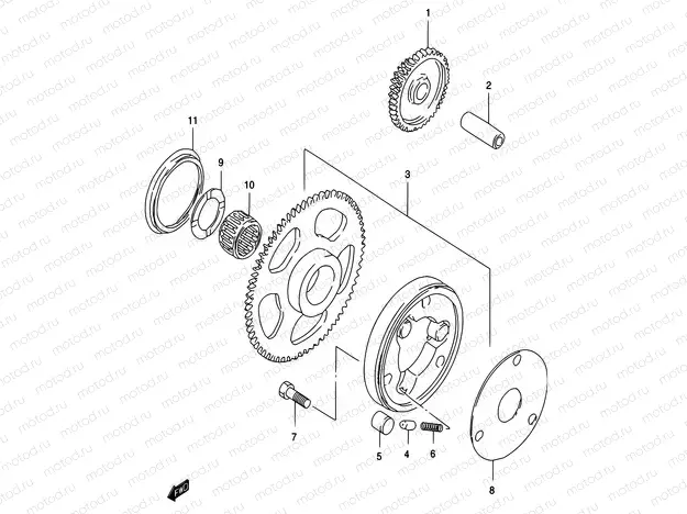 7 - STARTER CLUTCH