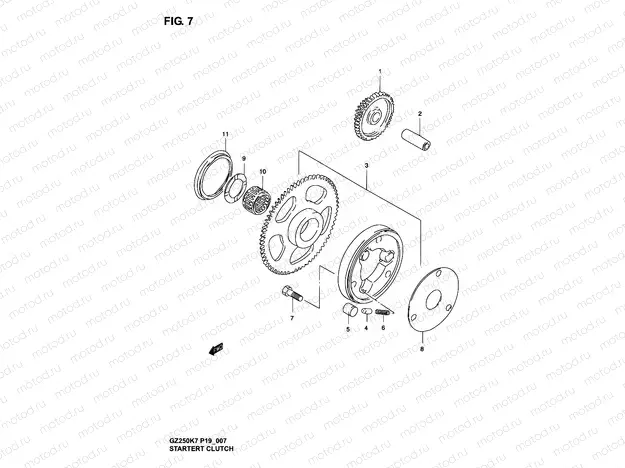 7 - STARTER CLUTCH