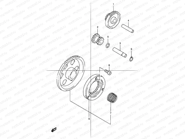 7 - STARTER CLUTCH