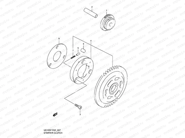 7 - STARTER CLUTCH