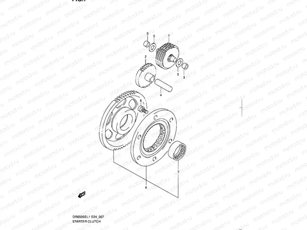 7 - STARTER CLUTCH