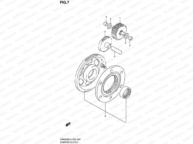 7 - STARTER CLUTCH