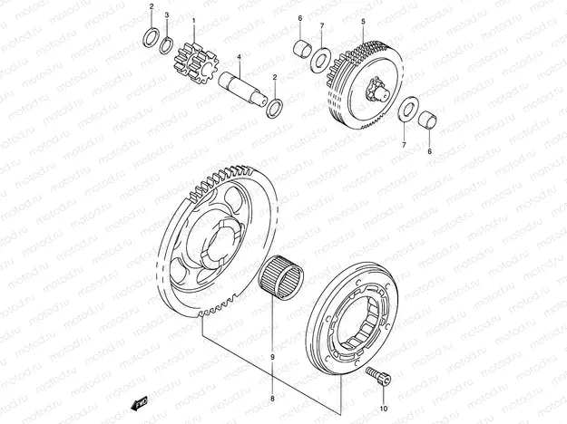 7 - STARTER CLUTCH