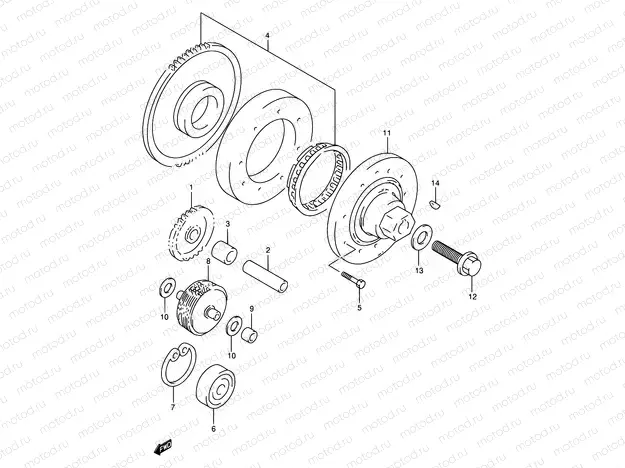 7 - STARTER CLUTCH