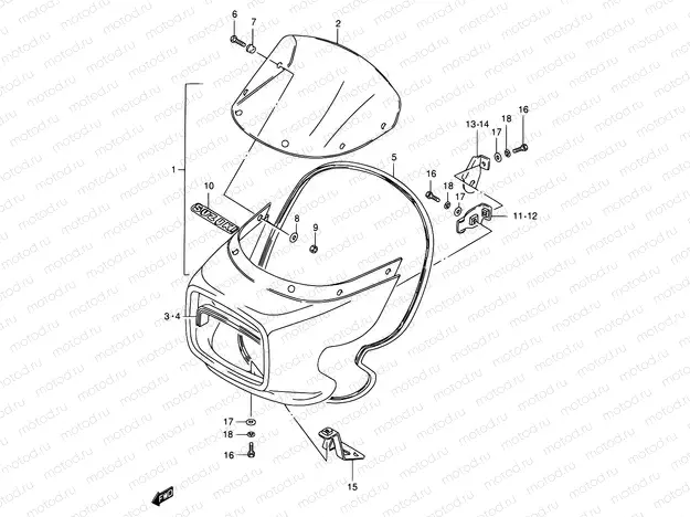 70 - COWLING (GS125ESZ)