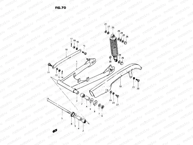 70 - REAR SWINGING ARM