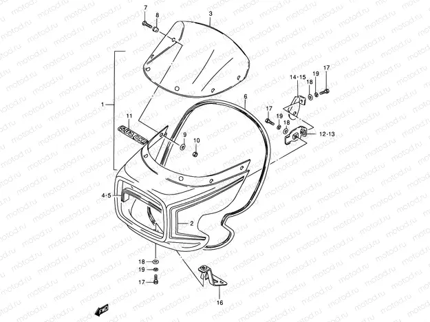 71 - COWLING (GS125ESD)