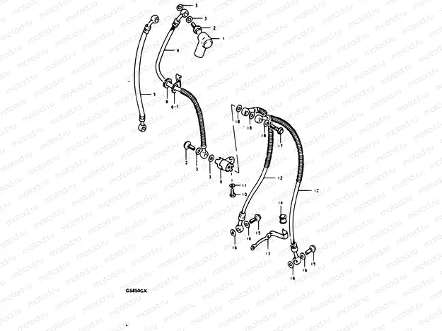 71 - FRONT BRAKE HOSE
