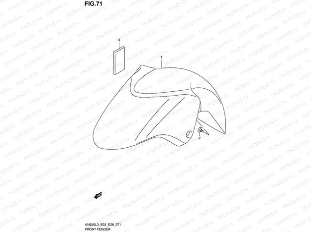 71 - FRONT FENDER