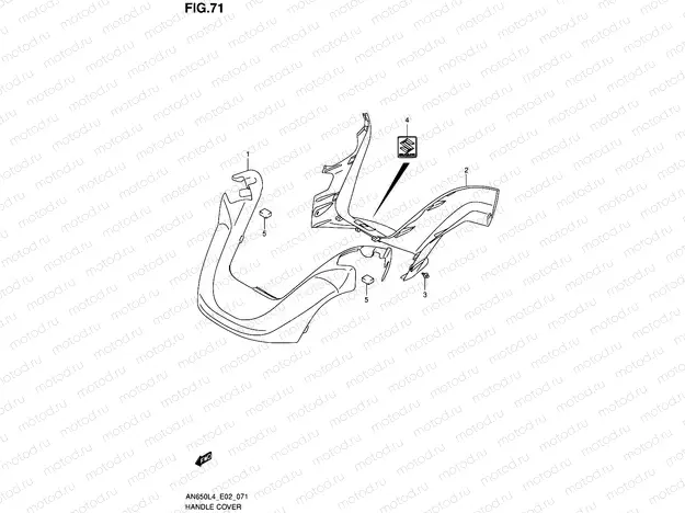 71 - HANDLE COVER